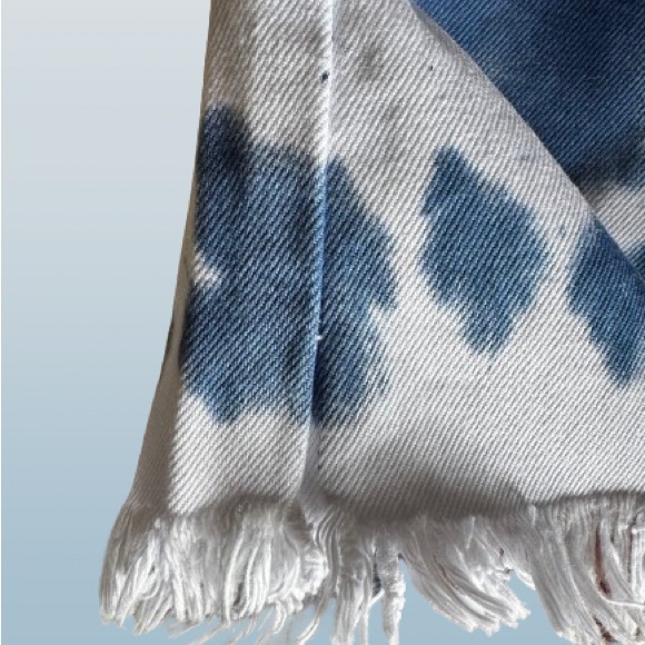 Mumu Blue Tie-Dye Women's Shorts 27 - Picture 5 of 6